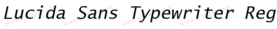 Lucida Sans Typewriter Regular字体转换